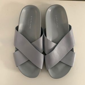 Everlane Grey Slip-on Sandals!